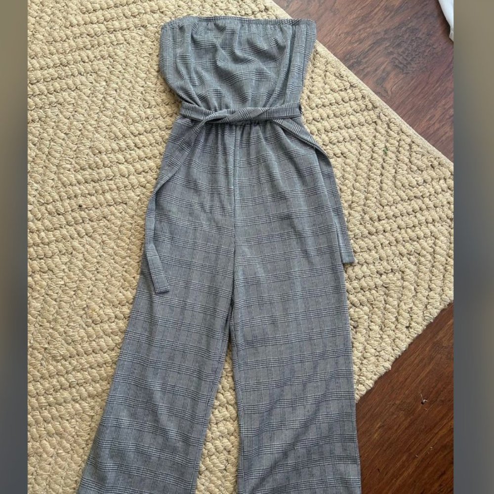 Plaid Jumpsuit